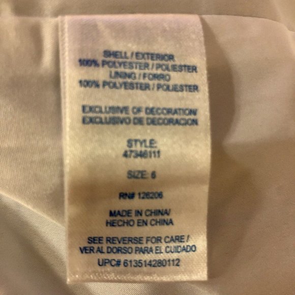 Marmellata Dress Girls 6 Used Blue White - Picture 8 of 11